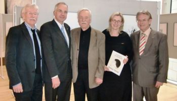 v.l.n.r. Werner Ludwig, Rainer Deppe, Walter Hanel, Dr. Birgitt Killersreiter und Holder Müller
