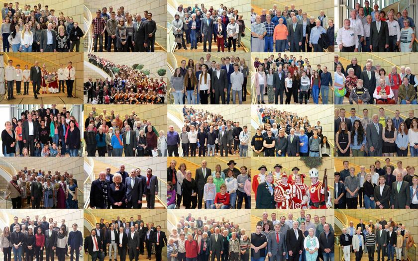 Collage: 25 Besuchergruppen in 2017