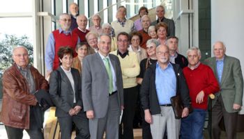 Eine Gruppe der CDU-Studienreisen Rheinisch-Bergischer Kreis zu Gast bei Rainer Deppe.