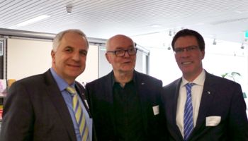 Rainer Deppe und Landrat Stephan Santelmann bei der Mobilitätskonferenz des Rheinisch-Bergischen Kreises im Kreishaus