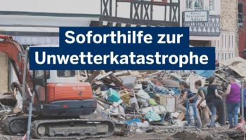 Soforthilfe zur Unwetterkatastrophe - Foto: Land NRW / Ralph Sondermann