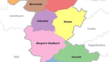 Karte Rheinisch-Bergische Kreis