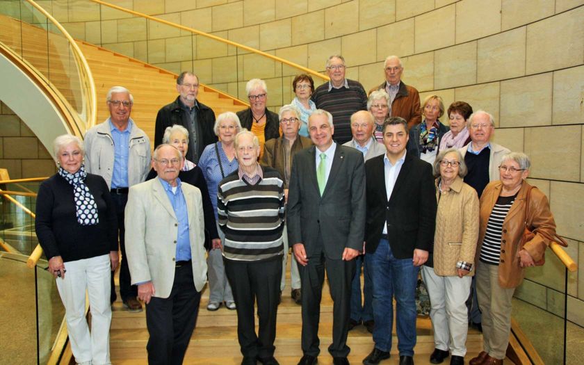 20 Bürgerinnen und Bürger aus Wermelskirchen, unter Leitung des stellvertretenden Bürgermeisters und CDA-Vorsitzenden Stefan Leßenich konnte Rainer Deppe im Landtag begrüßen.