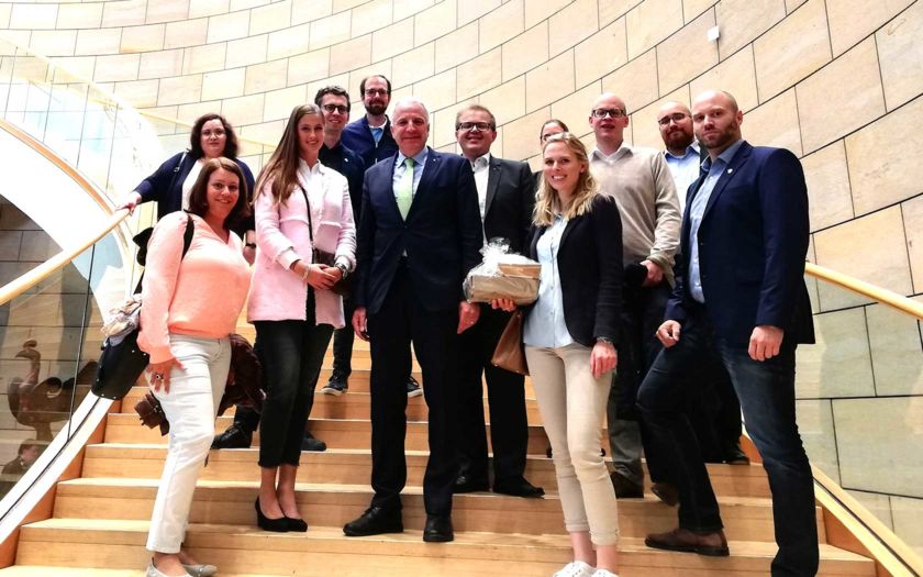 Wirtschaftsjunioren zu Besuch im Landtag