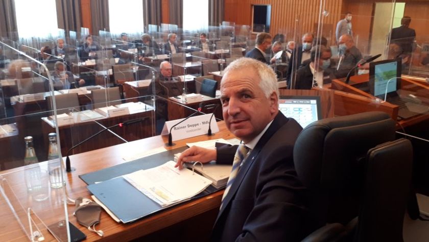 Rainer Deppe nach einer Sitzung des Regionalrates