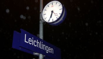 Uhr am Bahnhof in Leichlingen