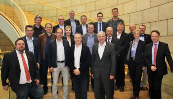 Eine Delegation von Vorstandsmitgliedern der Kreishandwerkerschaft Bergisches Land unter Führung des Kreishandwerksmeisters Willi Reitz konnte der Landtagsabgeordnete des Rheinisch-Bergischen Kreises, Rainer Deppe, im Landtag begrüßen.